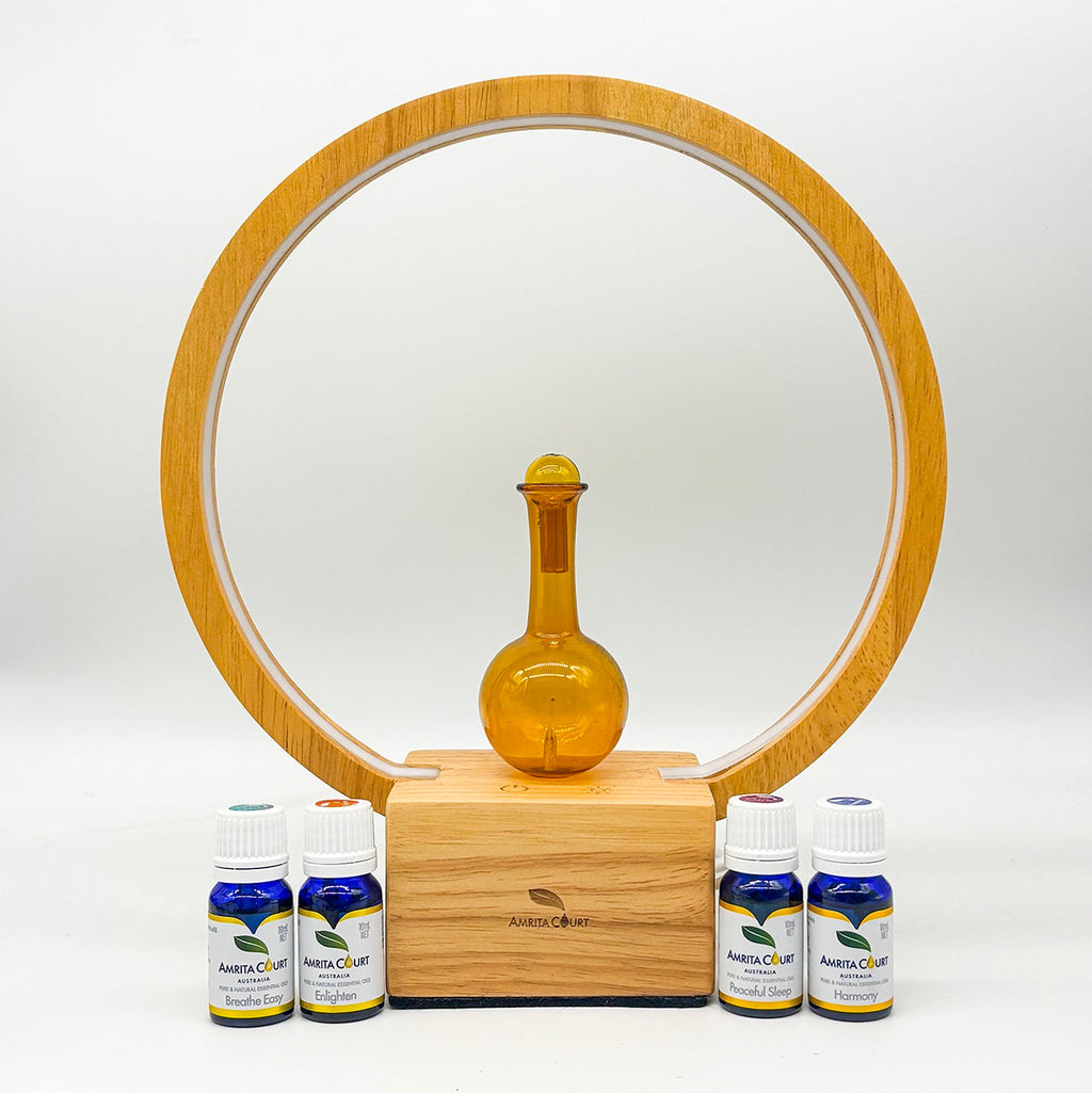 🏡 Luna Rituals Bundle 4 Home | Waterless Diffuser + Botanical Essential Oil Blends X 4