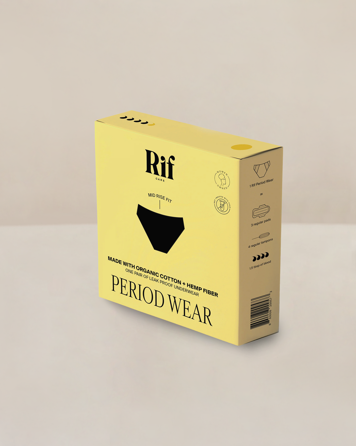 Organic Cotton and Hemp fiber Leakproof Period Undies – no PFA added - Rif Care